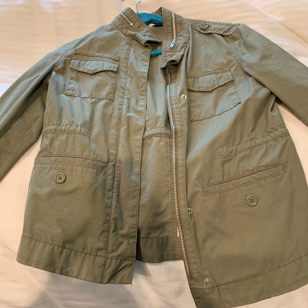 Army Green short utility jacket